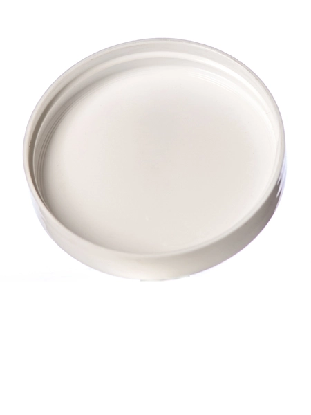 White PP Plastic 63-400 Smooth Skirt Unlined Lid – L234