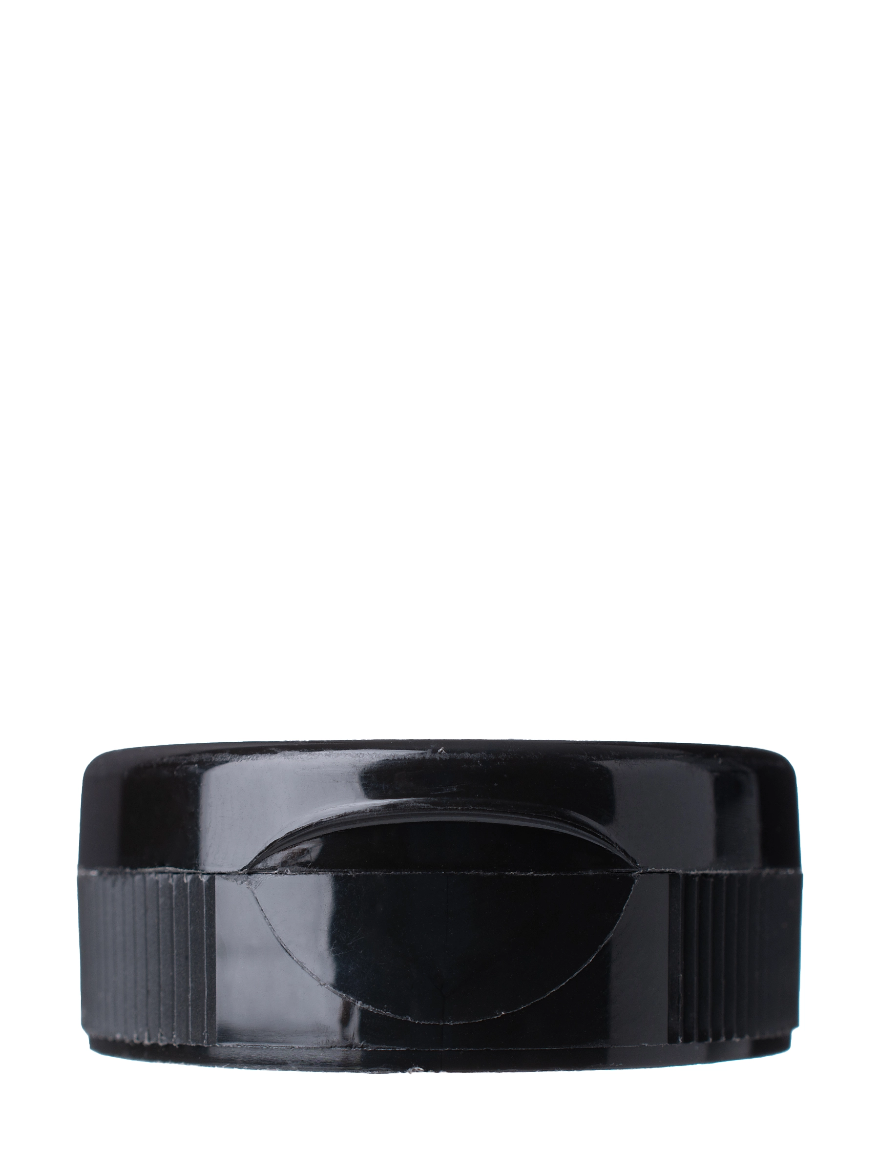 Black PP Plastic 38-400 Ribbed Skirt Hinged Flip Top Snap Dispensing Lid – L2342BKP4