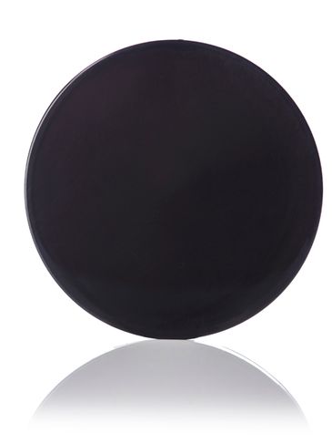 Black PP plastic 63-400 smooth skirt lid with HIS liner (for HDPE, LDPE and MDPE containers only)