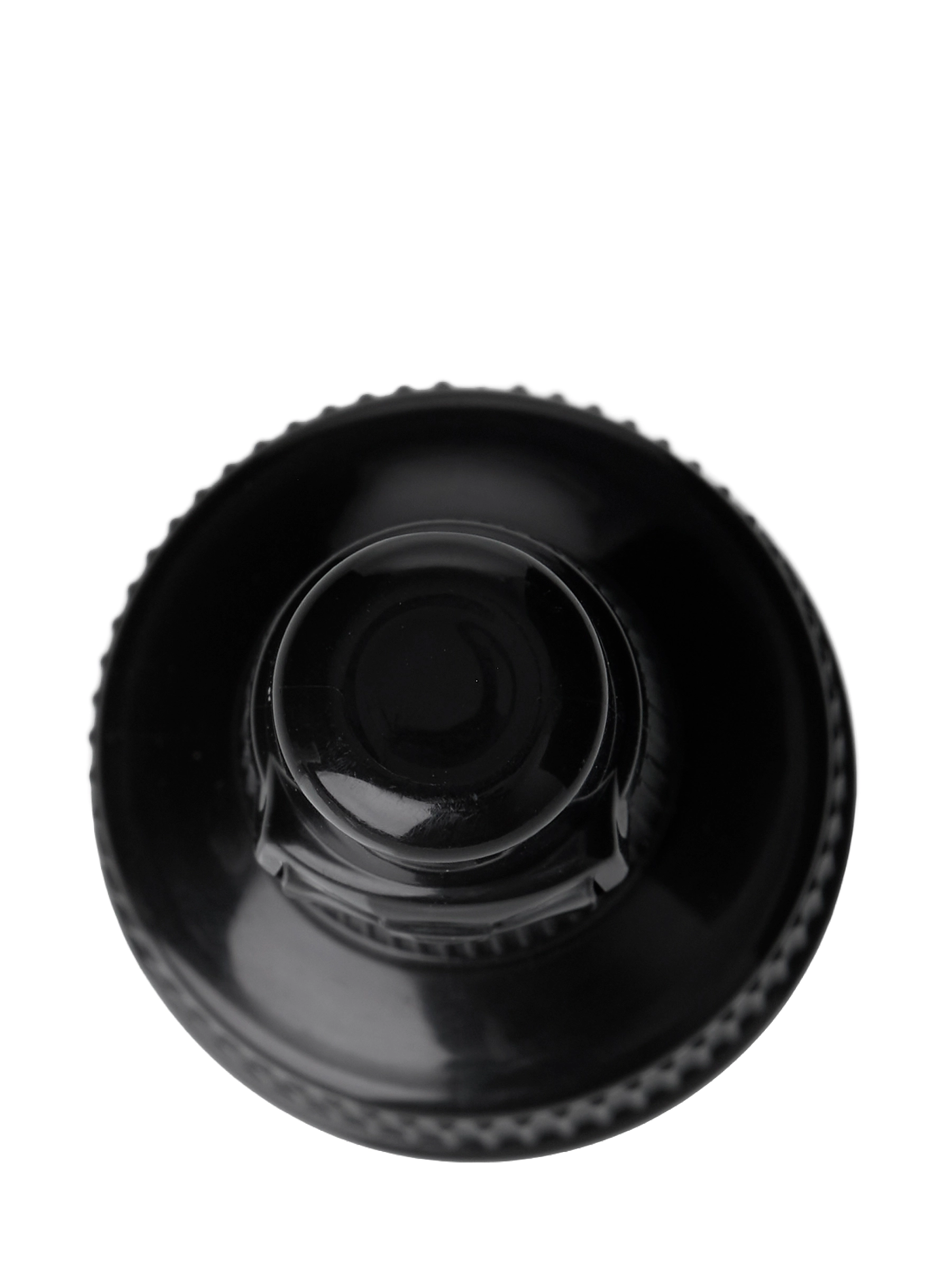 Black PP Plastic 28-410 Ribbed Skirt Flip Top Snap Dispensing Lid – L2380BKH28