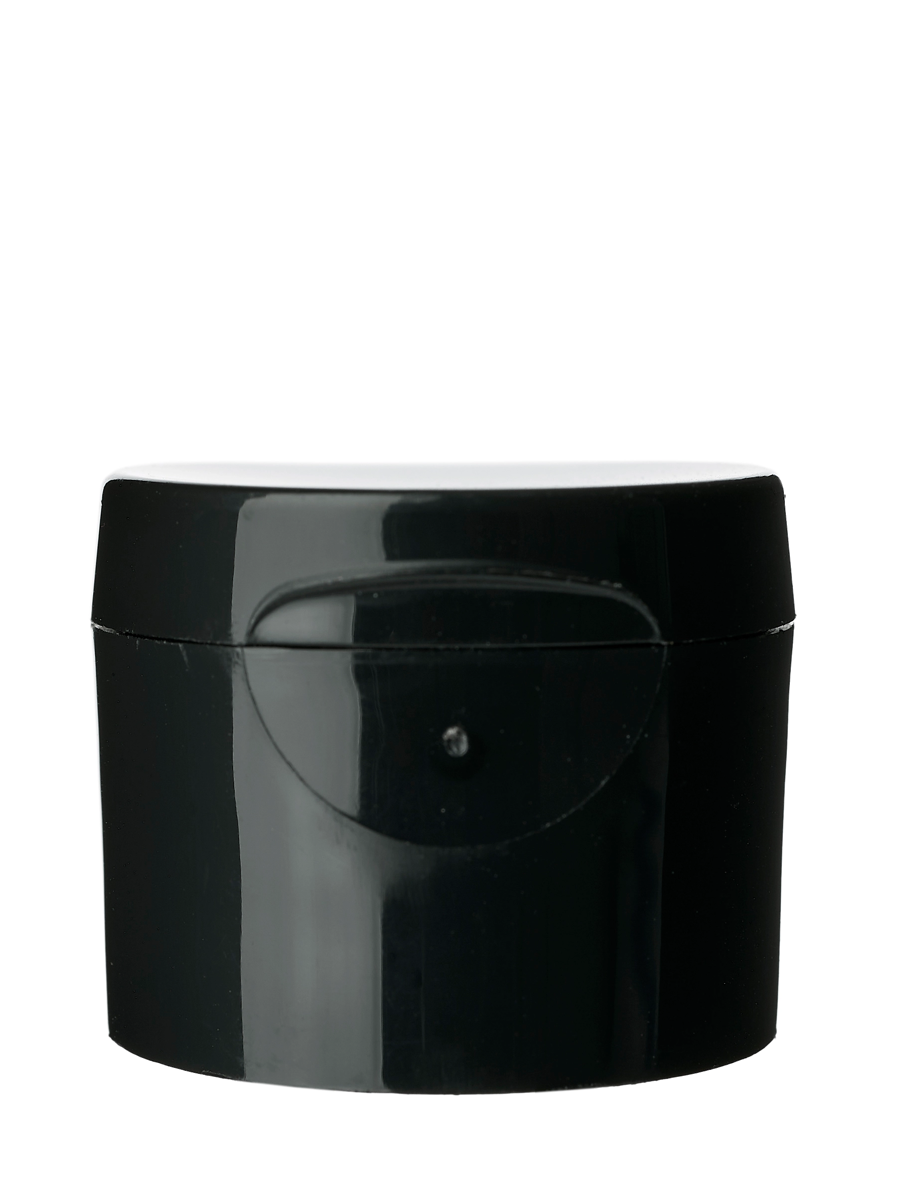 Black PP Plastic 24-410 Smooth Skirt Hinged Flip Top Snap Dispensing Lid – L2381BKH132