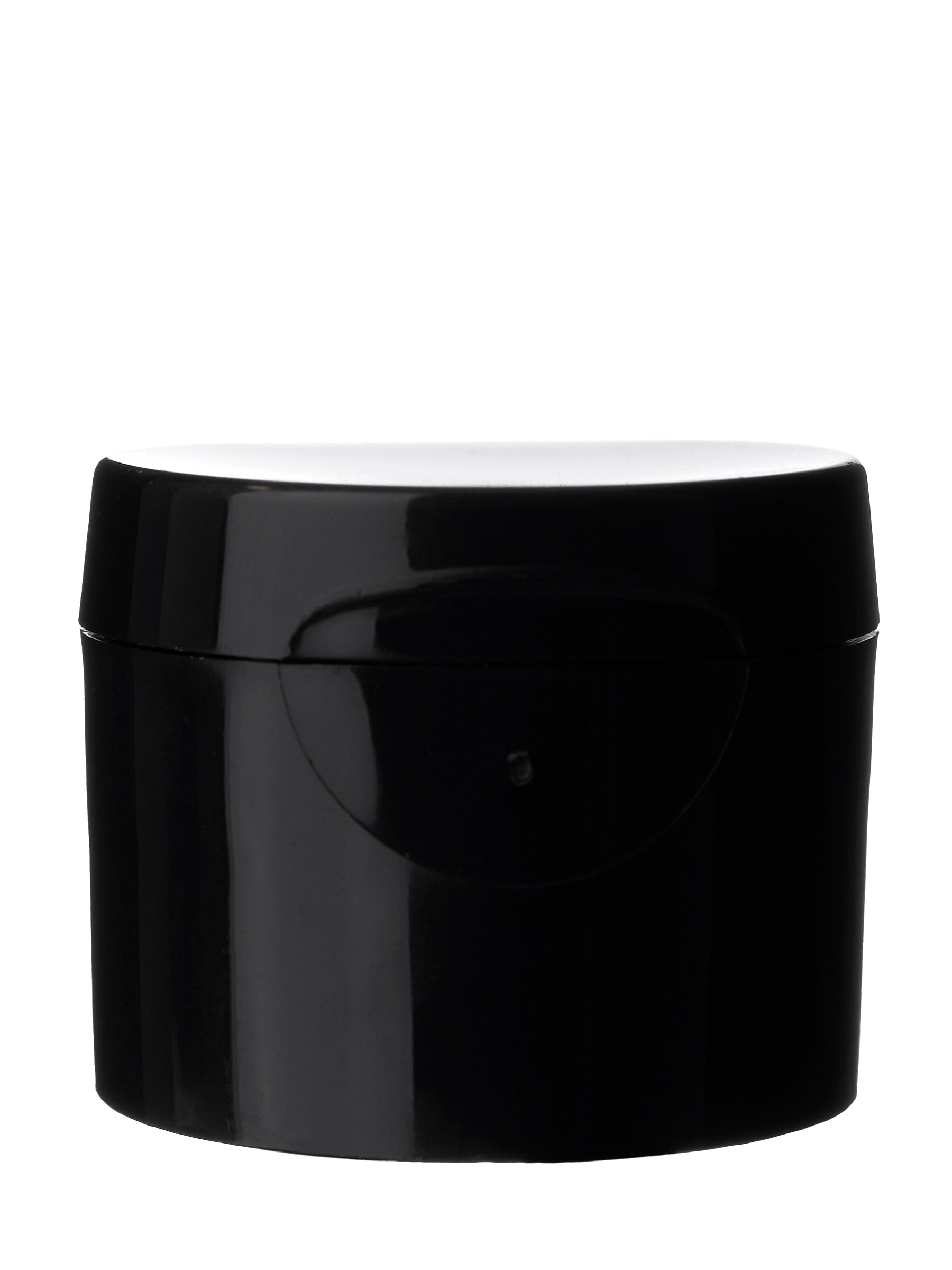 Black PP Plastic 24-410 Smooth Skirt Hinged Flip Top Snap Dispensing Lid – L2381BKP4