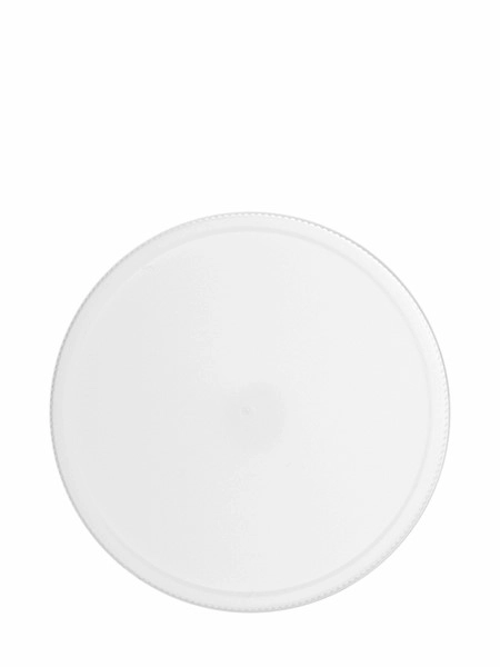 White PP Plastic 70-400 Ribbed Skirt Lid – L238WHH64