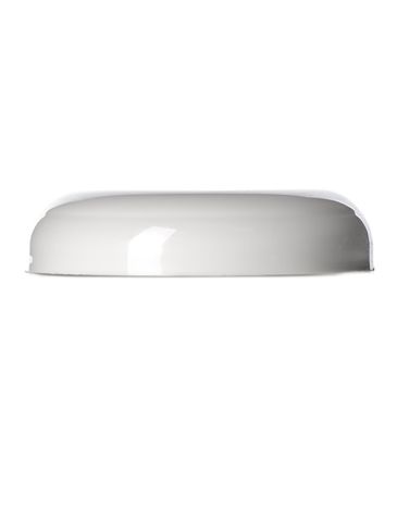 White PP plastic 70-400 dome lid with foam liner