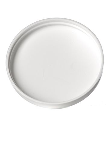 White PP plastic 70-400 dome lid with foam liner