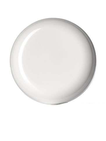 White PP plastic 70-400 dome lid with foam liner