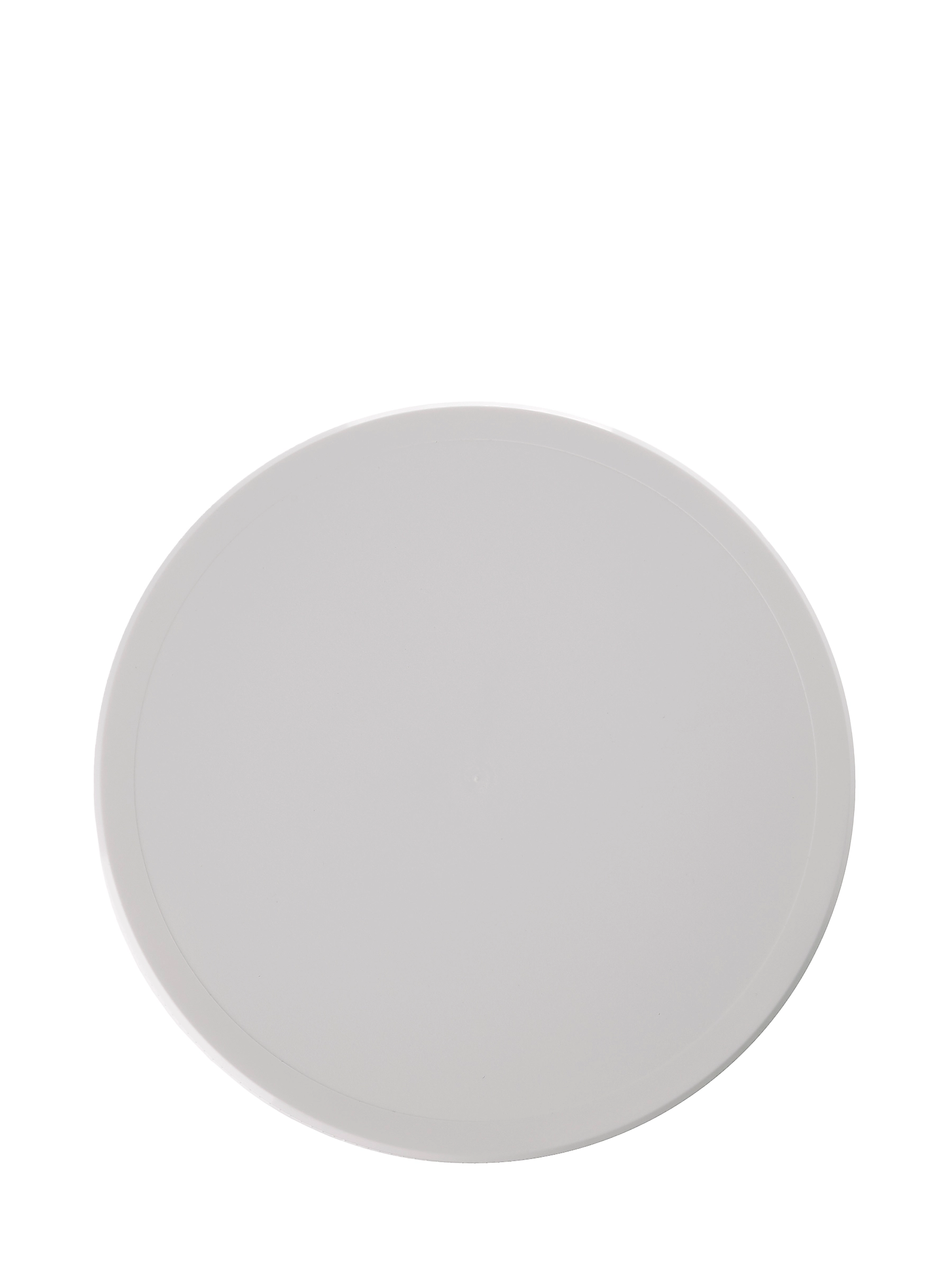 White PP Plastic 120-400 Ribbed Matte Deep Skirt Taper Stack Lid – L2392WHH34