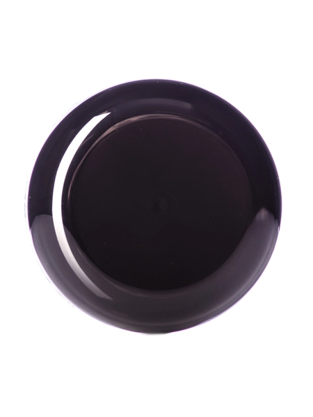Black PP Plastic 70-400 Unlined Dome Lid – L239UB