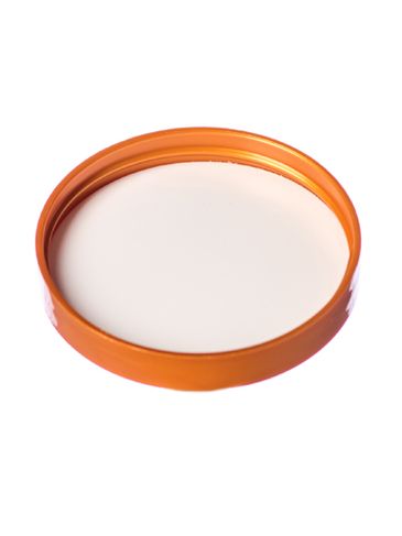 Copper PP plastic 70-400 smooth skirt lid with foam liner