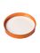 Copper PP plastic 70-400 smooth skirt lid with foam liner