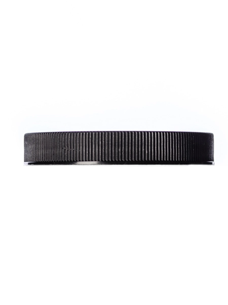 Black PP Plastic 70-400 Ribbed Skirt Lid – L240FB