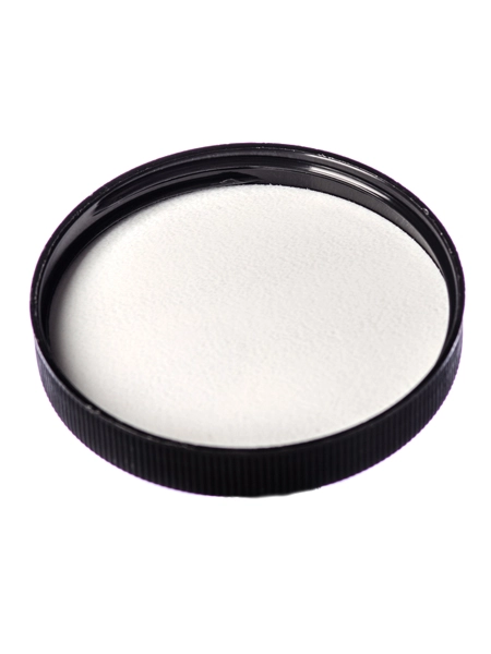 Black PP Plastic 70-400 Ribbed Skirt Lid – L240FB