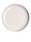 White PP plastic 83-400 dome lid with foam liner