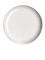 White PP plastic 83-400 unlined dome lid