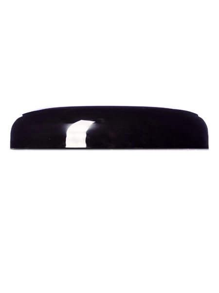 Black PP Plastic 89-400 Unlined Dome Lid – L246BKU
