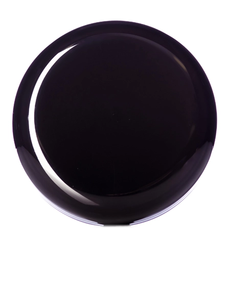 Black PP Plastic 89-400 Unlined Dome Lid – L246BKU