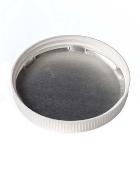 White PP Plastic 89-400 Ribbed Skirt Lid – L246HI