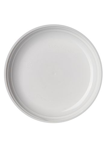 White PP plastic 89-400 unlined dome lid