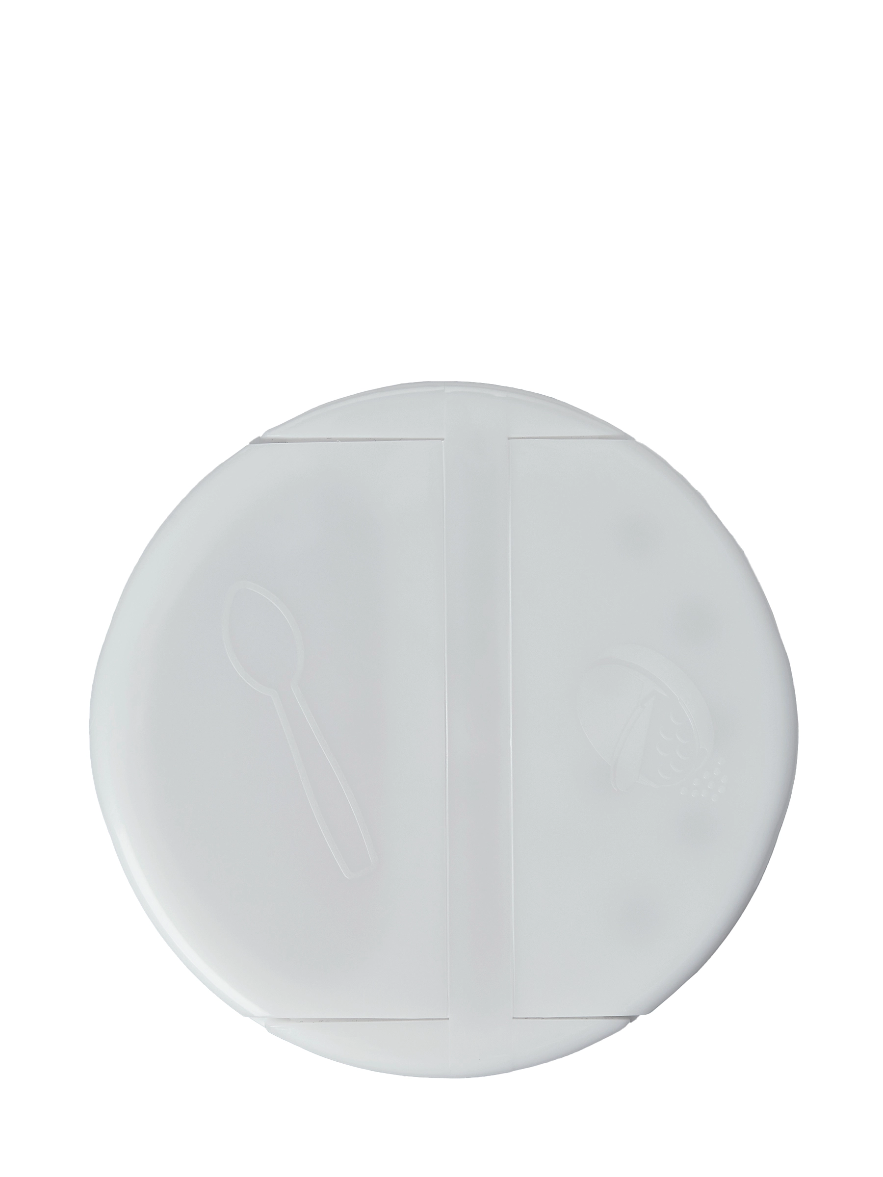White PP Plastic 63-485 Smooth Skirt 7-Hole Dual Flip Top Sifter Spice Lid – L2476WHH54