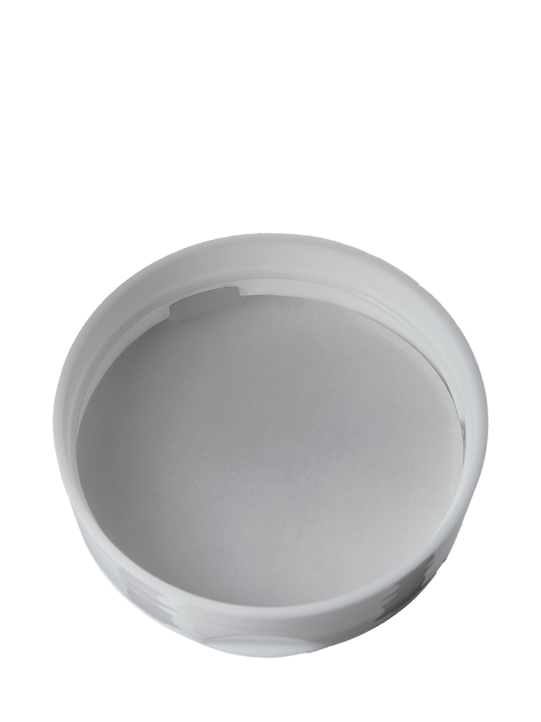 White PP Plastic 63-485 Smooth Skirt 7-Hole Dual Flip Top Sifter Spice Lid – L2476WHH54