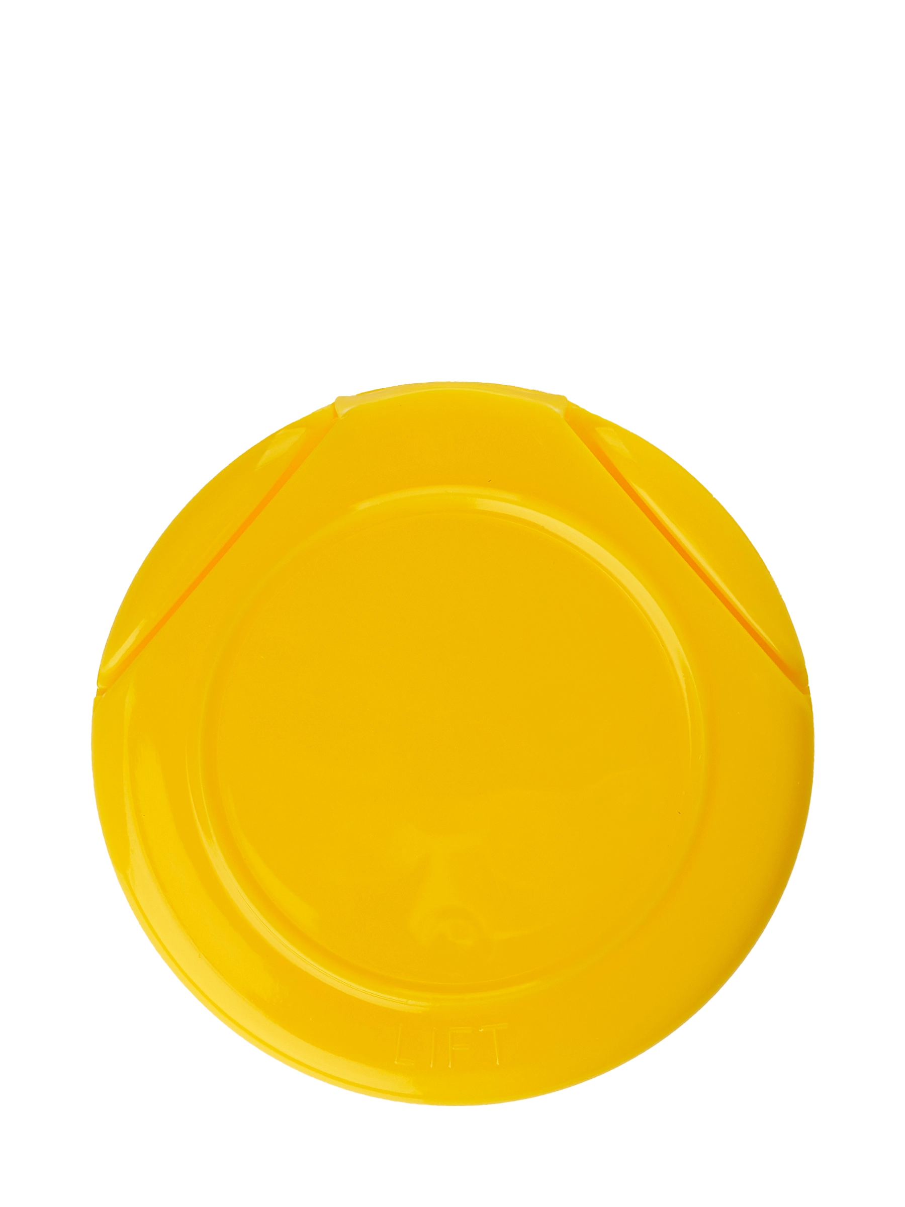 Yellow PP Plastic 43-485 Smooth Skirt 10-Hole Flip Top Unlined Sifter Spice Lid – L2479YL
