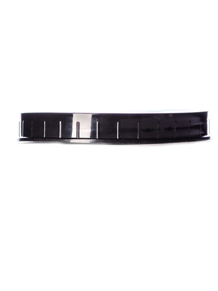 Black PP Plastic 110-400 Ribbed Skirt Unlined Lid – L247BK