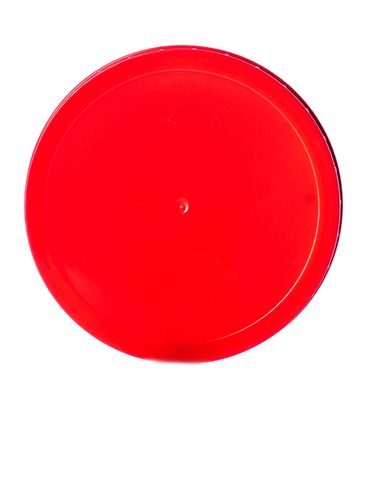 Red PP plastic 110-400 ribbed skirt unlined lid