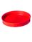 Red PP plastic 110-400 ribbed skirt unlined lid