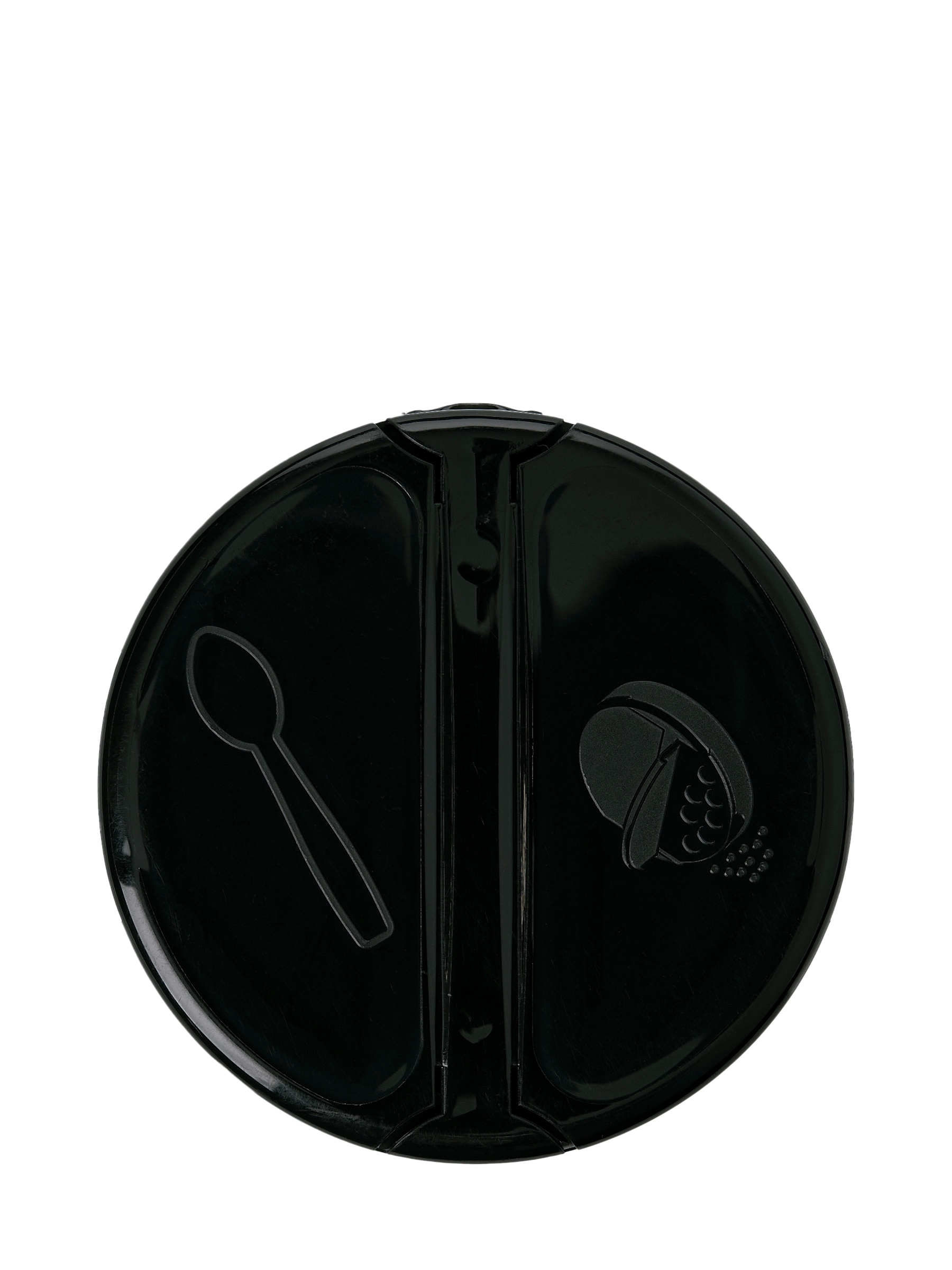 Black PP Plastic 53-485 Smooth Skirt 7-Hole Dual Flip Top Sifter Spice Lid – L2495BKH54