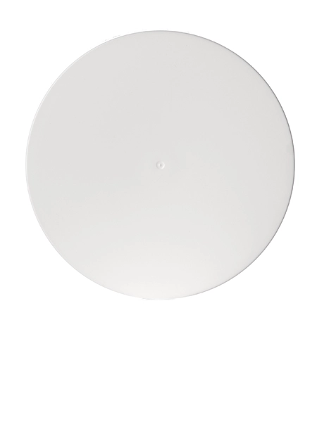 White PP Plastic 110-400 Smooth Skirt Lid – L250S