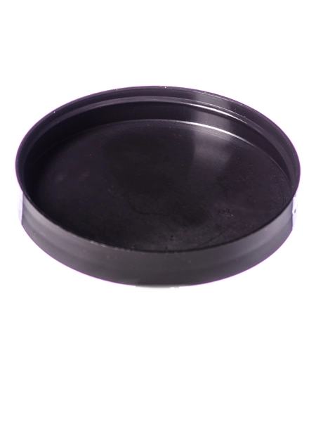 Black PP Plastic 89-400 Smooth Skirt Unlined Lid – L251B
