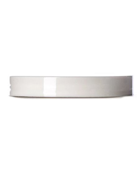 White PP Plastic 89-400 Smooth Skirt Lid – L251S