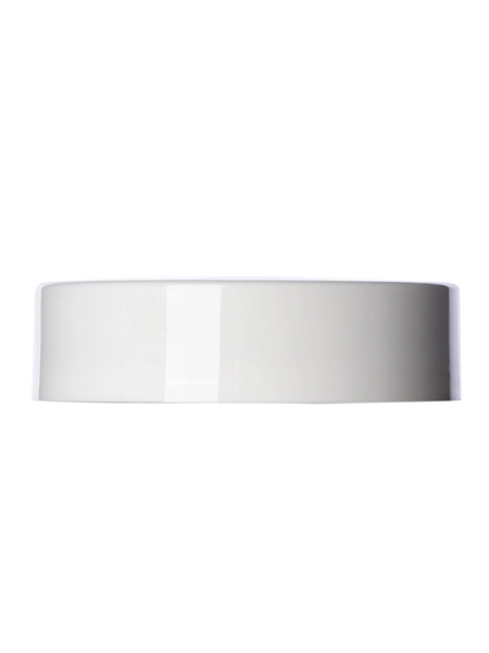 White PP Plastic 89-400 Smooth Skirt High Lid – L251W