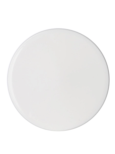 White PP Plastic 89-400 Smooth Skirt High Lid – L251W