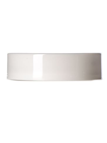 White PP plastic 89-400 high smooth unlined lid