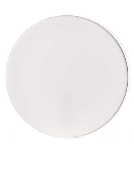 White PP Plastic 89-400 High Smooth Unlined Lid – L252W