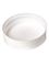 White PP plastic 89-400 high smooth unlined lid