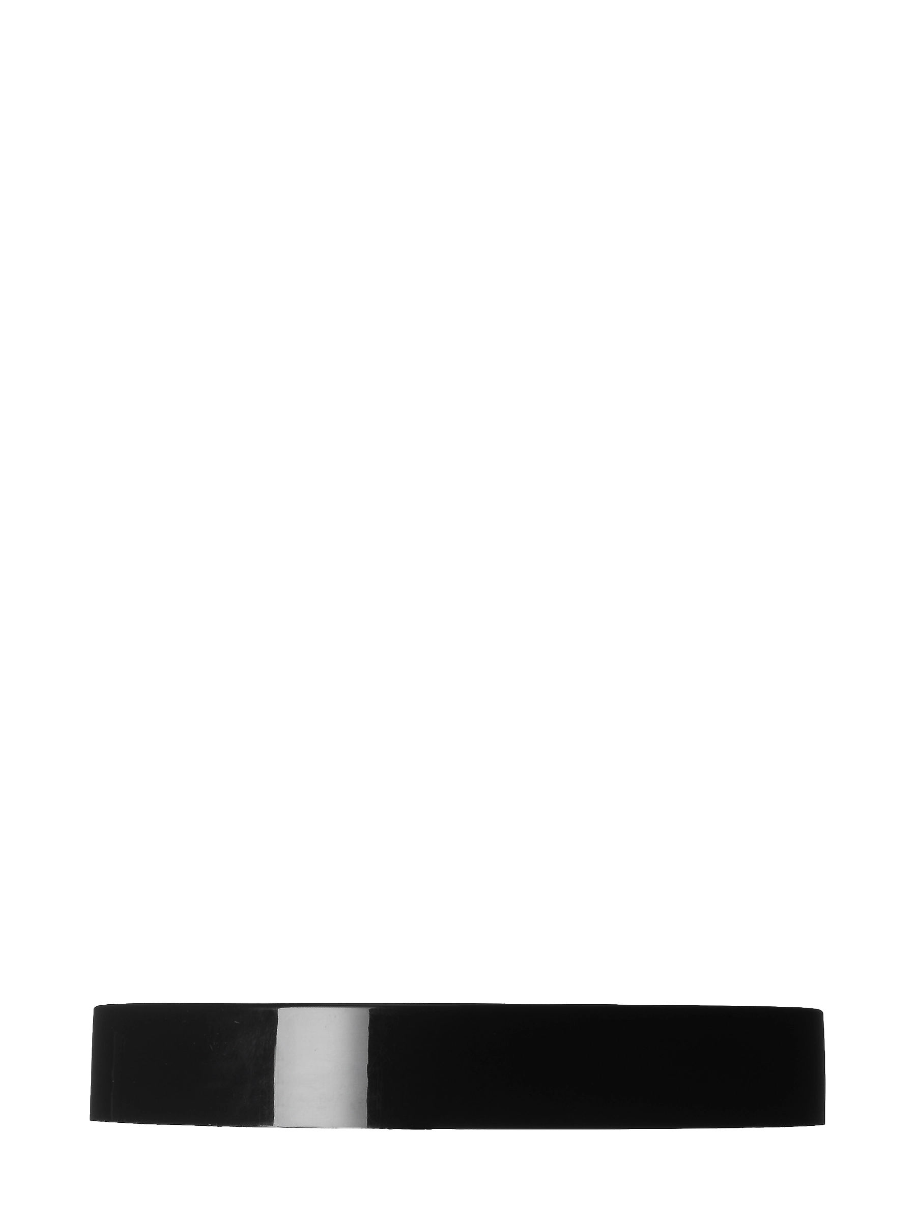 Black PP Plastic 89-400 Smooth Skirt Unlined Lid – L253BK