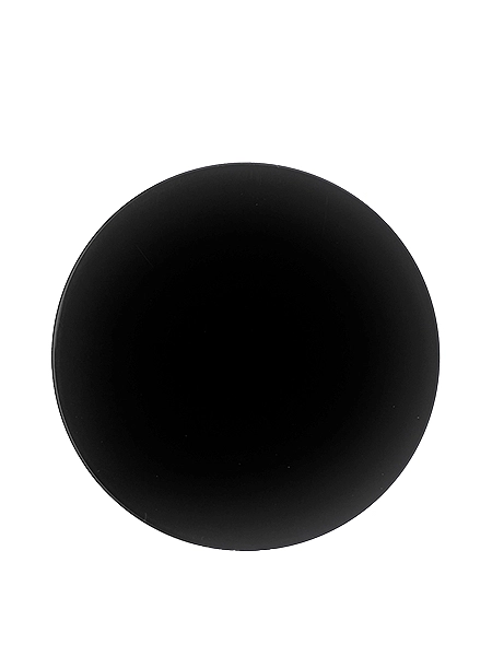 Black PP Plastic 89-400 Smooth Skirt Lid – L253BKP1