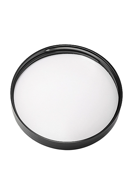 Black PP Plastic 89-400 Smooth Skirt Lid – L253BKP1