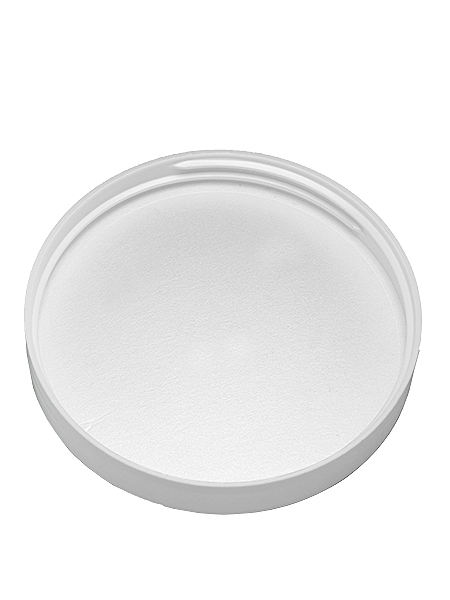 White PP Plastic 89-400 Smooth Skirt Lid – L253WHF2