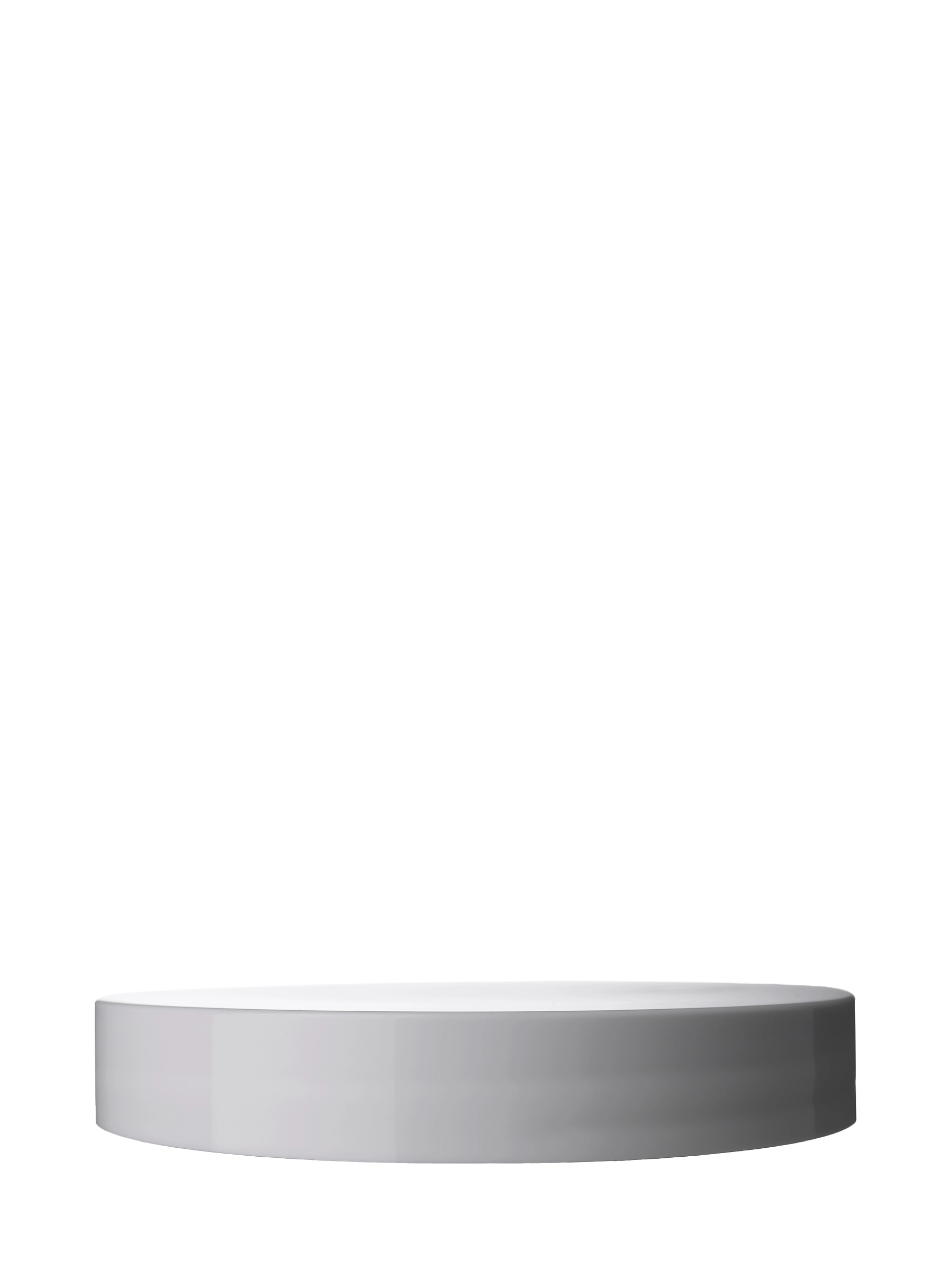 White PP Plastic 89-400 Smooth Skirt Lid – L253WHH82