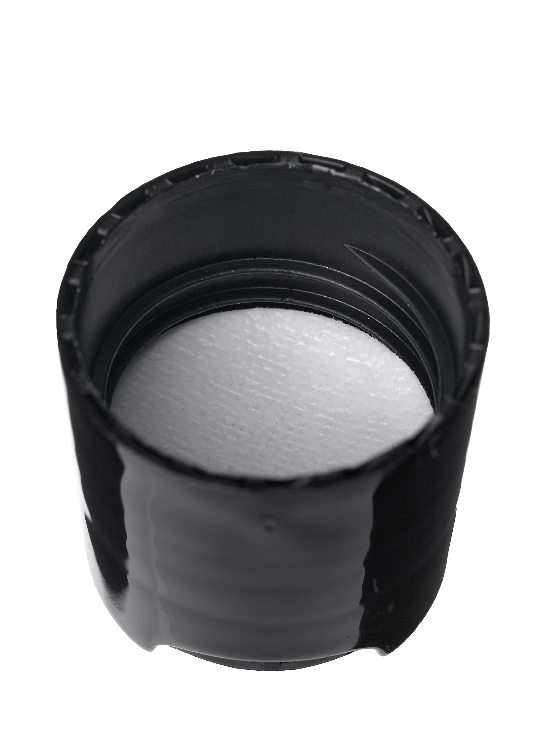 Black PP Plastic 24-410 Smooth Skirt Disc Top Lid – L2572BKP4