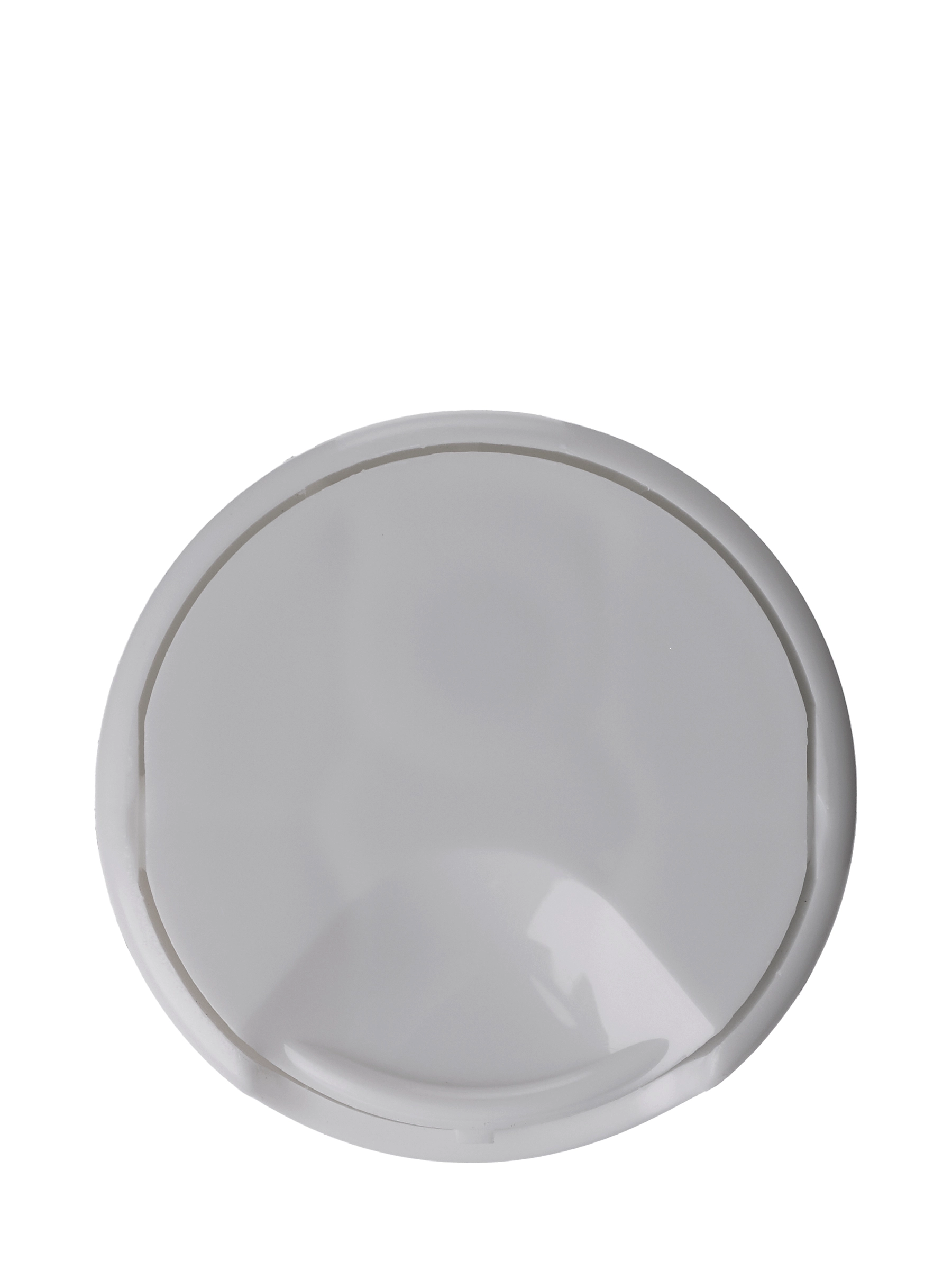 White PP Plastic 24-410 Smooth Skirt Disc Top Lid – L2572WHP4
