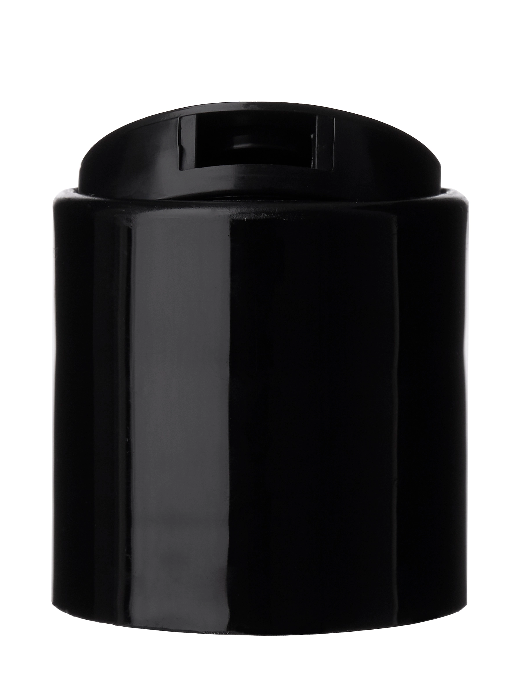 Black PP Plastic 28-410 Smooth Skirt Disc Top Lid – L2574BKH28