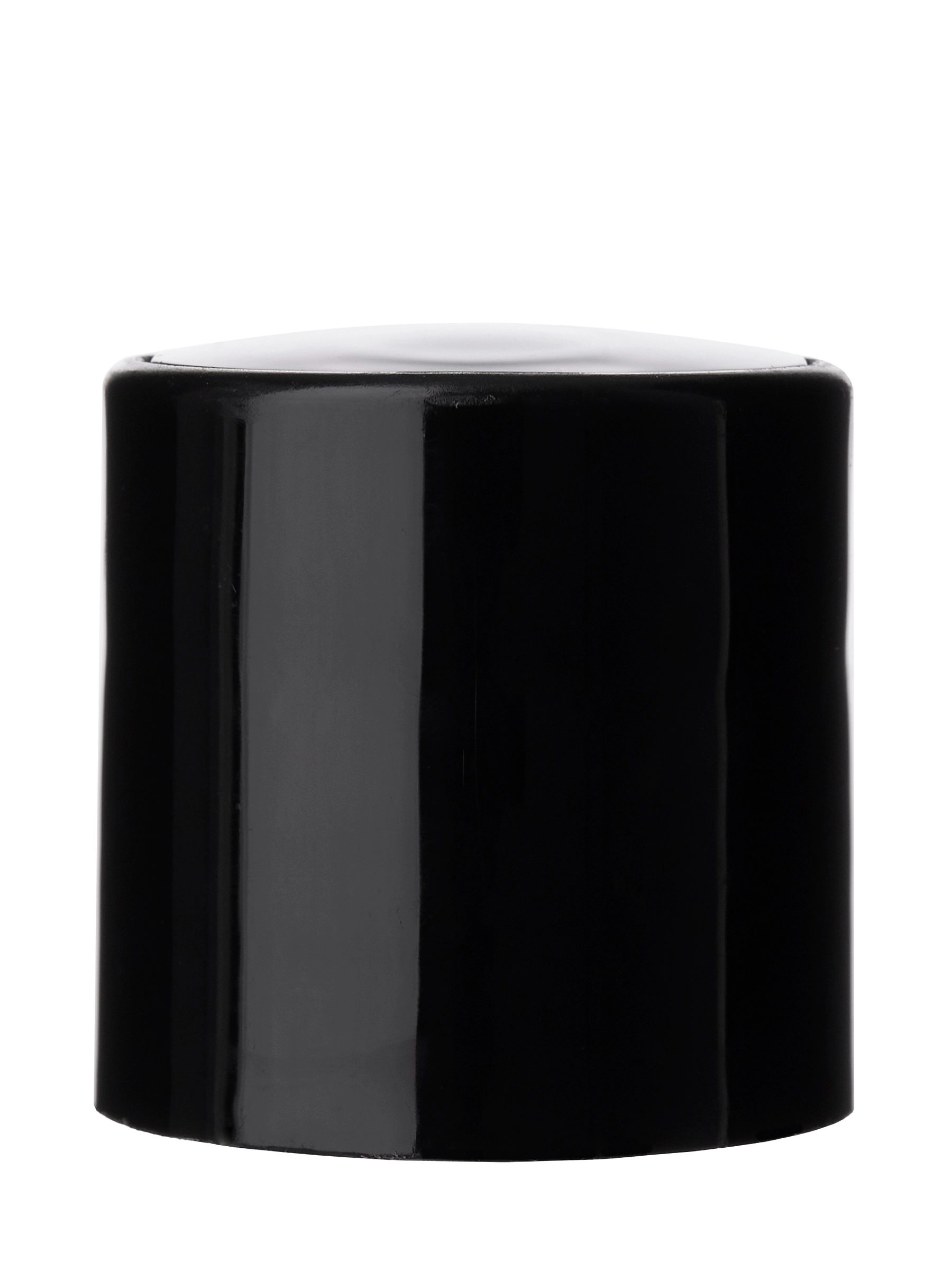 Black PP Plastic 28-410 Smooth Skirt Disc Top Lid – L2574BKH28