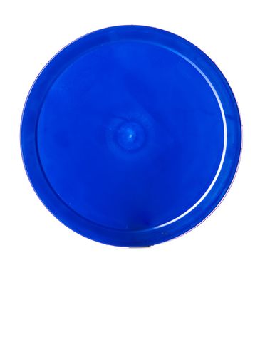 Blue PP plastic 120-400 ribbed skirt unlined lid