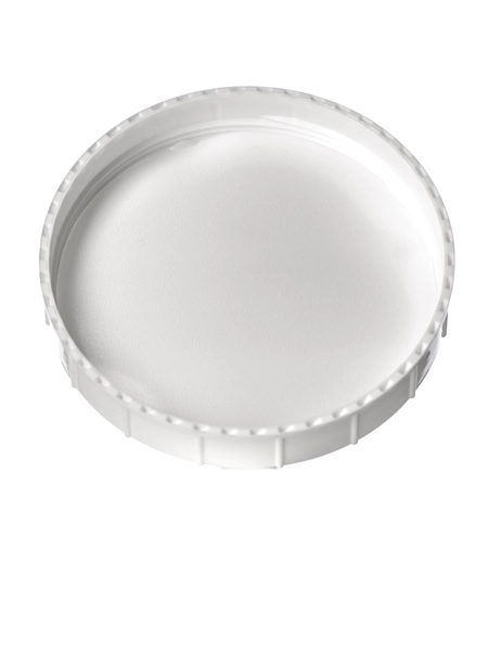 White PP Plastic 120 mm Triple Thread Lid – L262