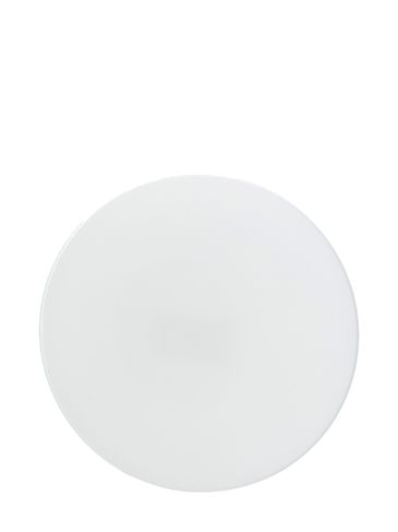 White PP plastic 70-400 smooth skirt lid with foam liner