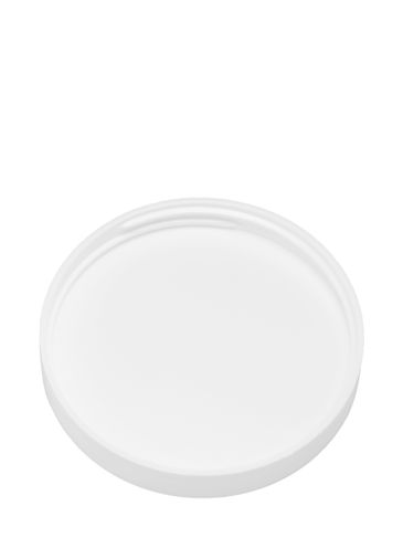 White PP plastic 70-400 smooth skirt lid with foam liner